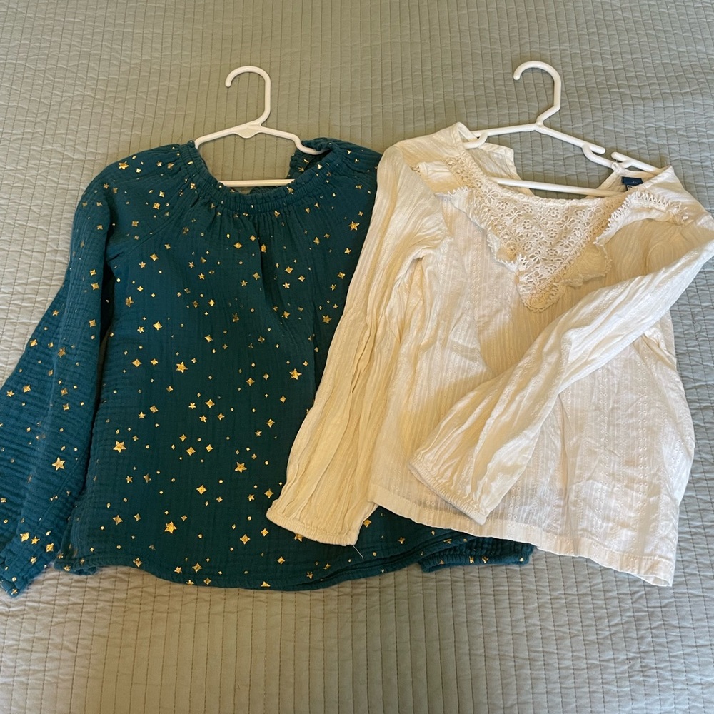 Girls size 6 flowy tops (2)